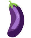 Eggplant cartoon icon vector set vegetables healthy food vitamin